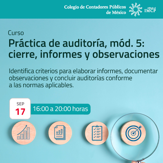 Práctica de auditoría, mód. 5: cierre, informes y observaciones