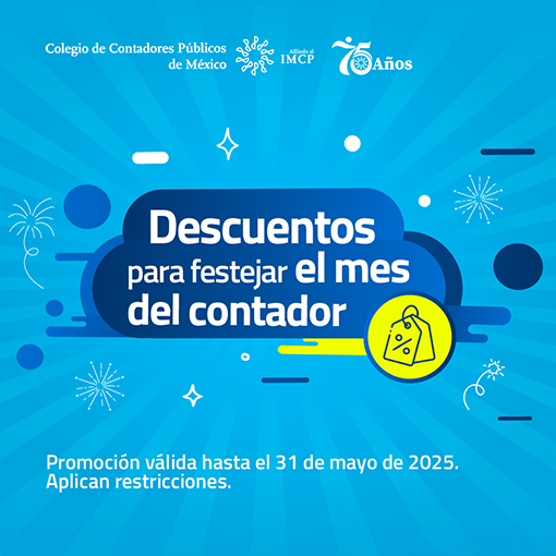 Promoción Descuentos para festejar el mes del contador