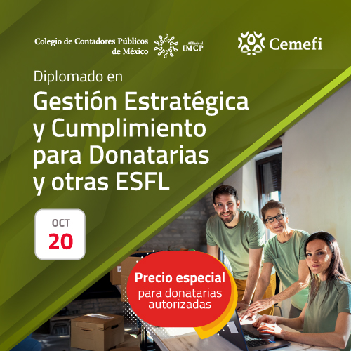 Diplomado en Gestión Estratégica y Cumplimiento para Donatarias y otras ESFL