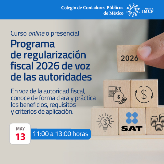 Programa de regularización fiscal 2026 de voz de las autoridades