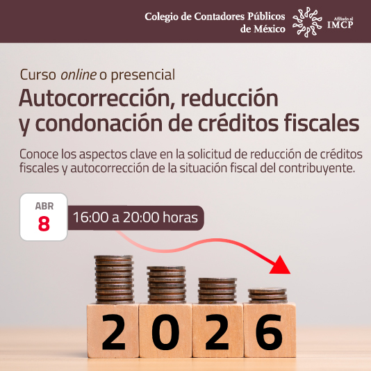 Autocorrección, reducción y condonación de créditos fiscales