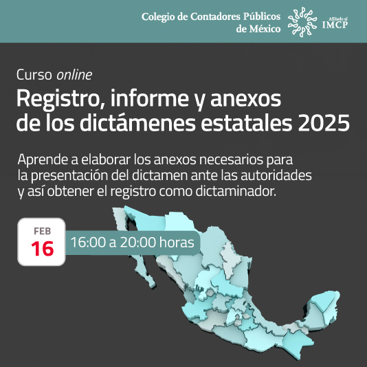 Registro, informe y anexos de los dictámenes estatales 2025