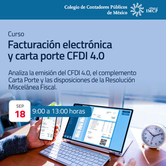 Facturación electrónica y carta porte CFDI 4.0