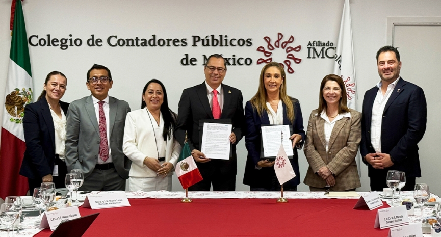 Colegio e ITAM firman convenio de colaboración en provecho de los universitarios