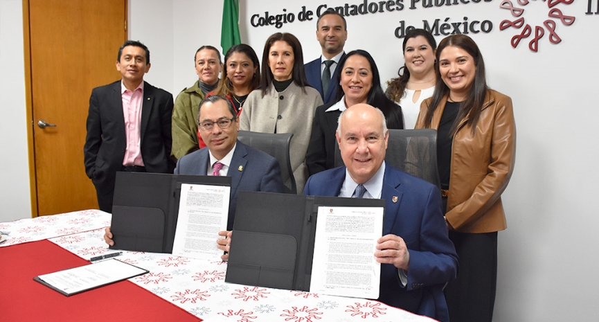 Colegio y UP sellan convenio para reforzar la formación académica y gremial