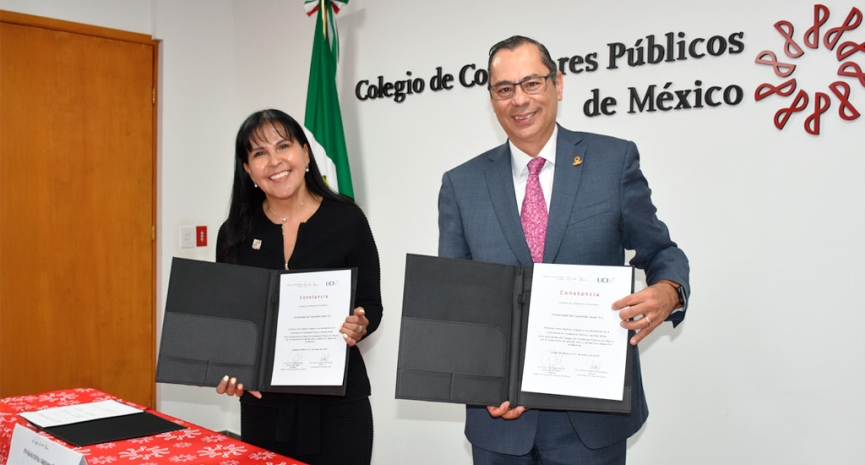 Colegio y Universidad de Cuautitlán Izcalli estrechan lazos para impulsar la formación contable