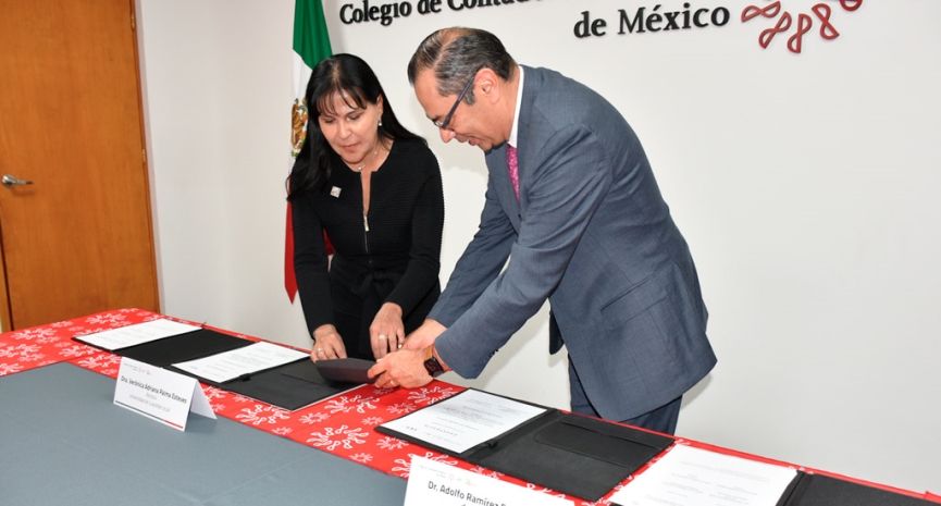 Colegio y Universidad de Cuautitlán Izcalli estrechan lazos para impulsar la formación contable