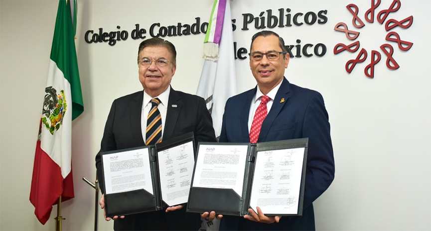 Colegio y el INAP firman convenio de colaboración