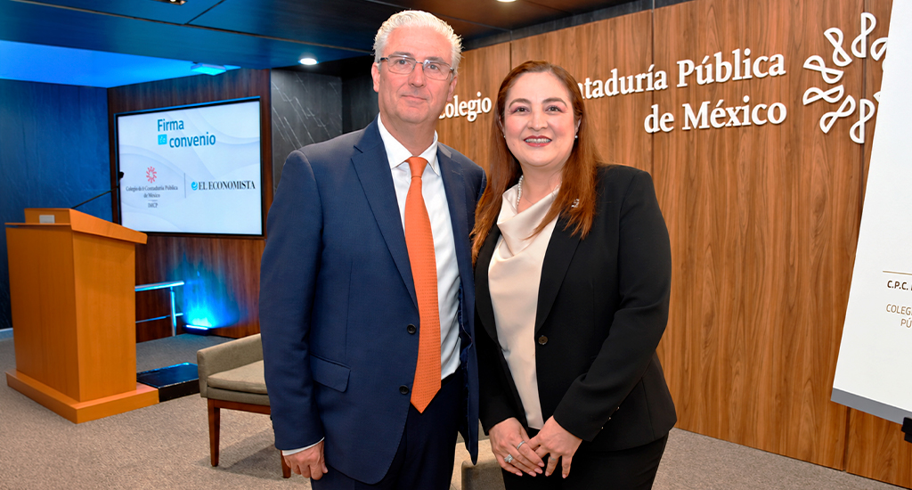 Firma el Colegio y El Economista convenio de alianza estratégica