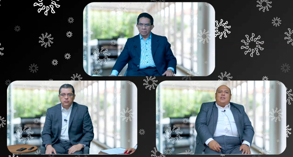 Sergio Alejandro Ríos Alonso, Enrique Augusto Zamora Paredes y José Eduardo Beristain Martínez